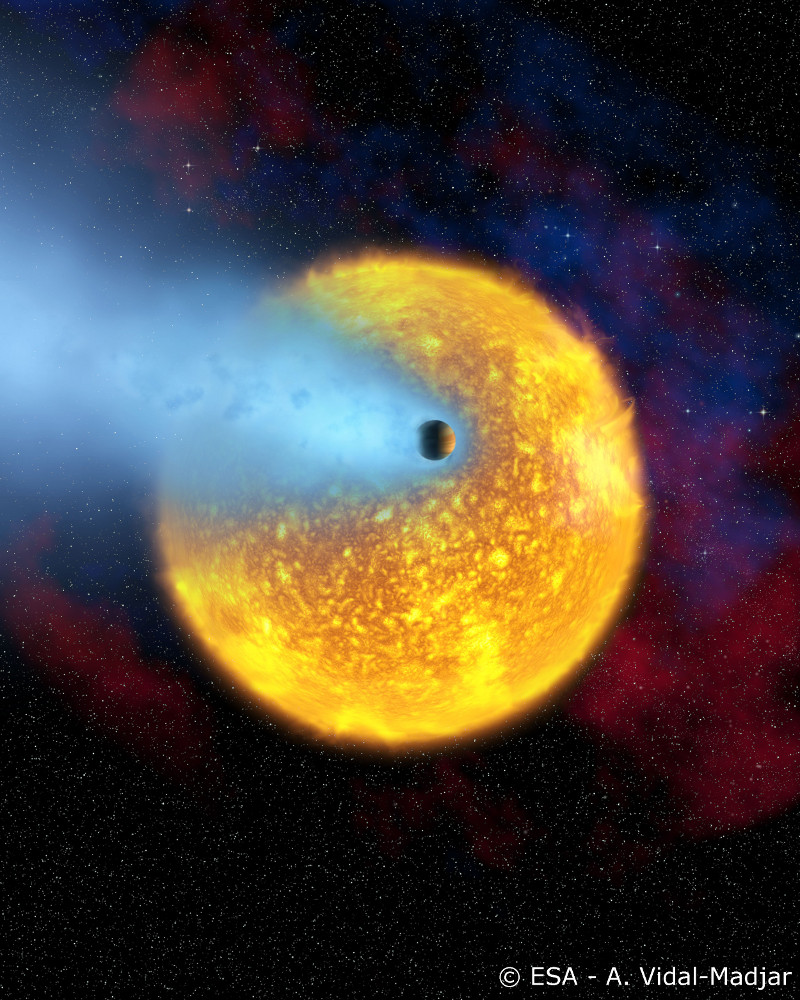 Planète en transit © ESA - A. Vidal-Madjar Planète en transit © ESA - A. Vidal-Madjar